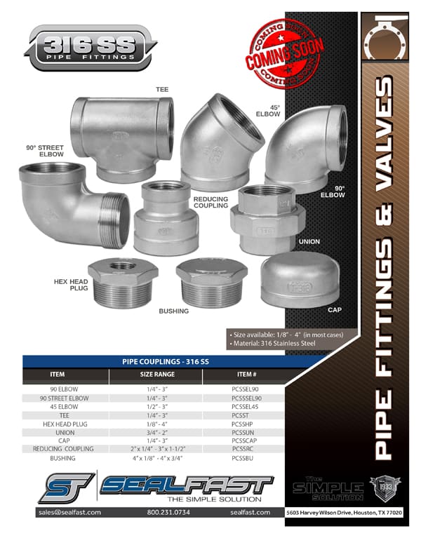 Pipe Fittings 316SS Flyer